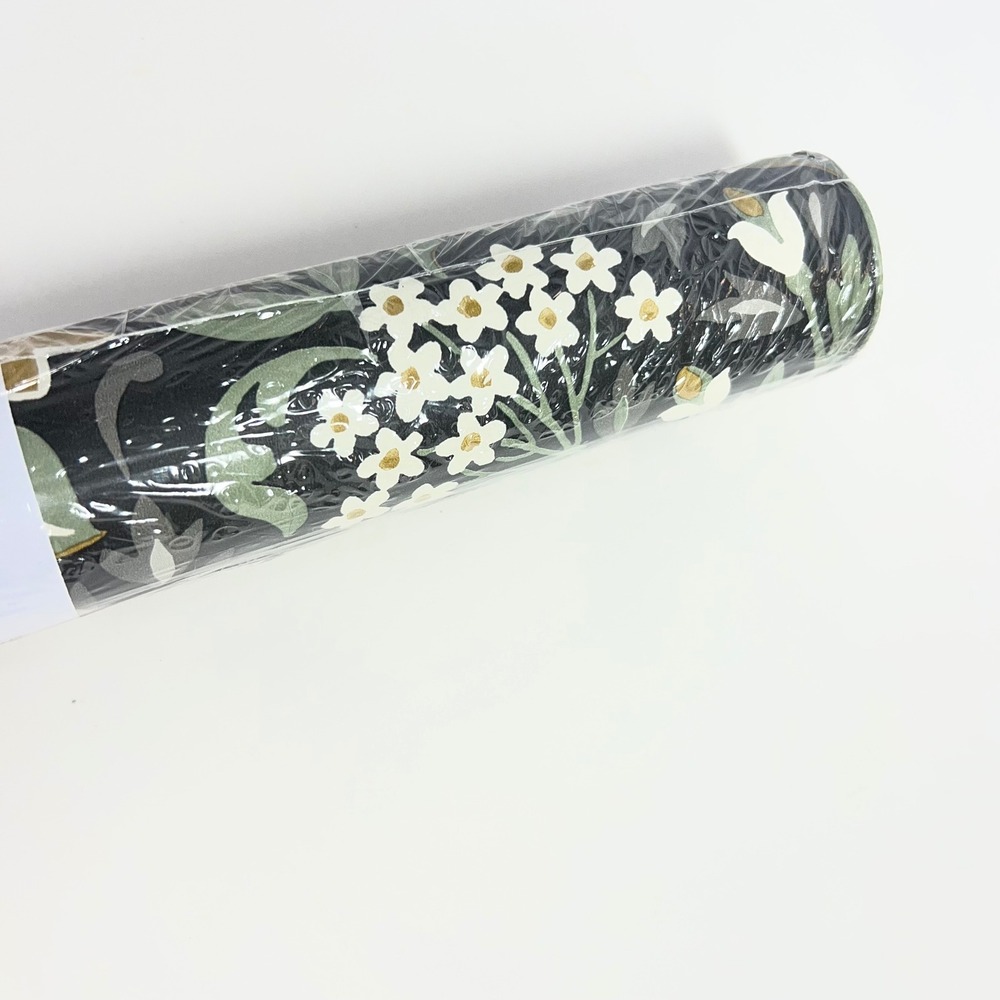 Next Wall Filigree Floral Ebony & Sage Wallpaper NW58404 Lot 11 20.5" x 6yd New